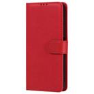 For Huawei Nova 7 SE 2 in 1 Solid Color Detachable PU Leather Case with Card Slots & Magnetic Holder & Photo Frame & Wallet & Strap(Red) - 2