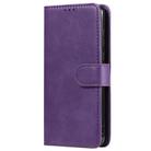 For Huawei P40 2 in 1 Solid Color Detachable PU Leather Case with Card Slots & Magnetic Holder & Photo Frame & Wallet & Strap(Purple) - 1