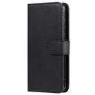 For Huawei P40 2 in 1 Solid Color Detachable PU Leather Case with Card Slots & Magnetic Holder & Photo Frame & Wallet & Strap(Black) - 2