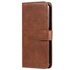 For Huawei P40 Pro 2 in 1 Solid Color Detachable PU Leather Case with Card Slots & Magnetic Holder & Photo Frame & Wallet & Strap(Brown) - 2