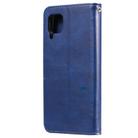 For Huawei P40 Pro 2 in 1 Solid Color Detachable PU Leather Case with Card Slots & Magnetic Holder & Photo Frame & Wallet & Strap(Blue) - 2