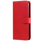 For Huawei P40 Pro 2 in 1 Solid Color Detachable PU Leather Case with Card Slots & Magnetic Holder & Photo Frame & Wallet & Strap(Red) - 2