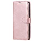 For Huawei P40 Pro 2 in 1 Solid Color Detachable PU Leather Case with Card Slots & Magnetic Holder & Photo Frame & Wallet & Strap(Rose Gold) - 2