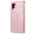 For Huawei P40 Pro 2 in 1 Solid Color Detachable PU Leather Case with Card Slots & Magnetic Holder & Photo Frame & Wallet & Strap(Rose Gold) - 3