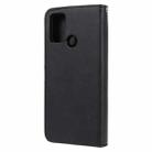 For Huawei Honor 9A 2 in 1 Solid Color Detachable PU Leather Case with Card Slots & Magnetic Holder & Photo Frame & Wallet & Strap(Black) - 3