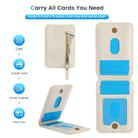 For Samsung Galaxy Z Fold6 Zipper Wallet Split MagSafe Leather Back Phone Case(White) - 3