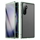For Samsung Galaxy S25+ 5G HD Full Cover Magnetic Metal Tempered Glass Phone Case(Green) - 1