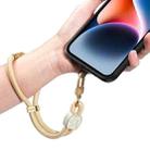 DUX DUCIS Garden Series Broken Ice Pattern Adjustable Short Phone Lanyard(Glaze Yellow) - 1