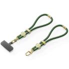 DUX DUCIS Garden Series Tile Pattern Adjustable Short Phone Lanyard(Army Green) - 2