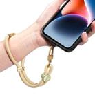 DUX DUCIS Garden Series Tile Pattern Adjustable Short Phone Lanyard(Glaze Yellow) - 1