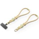 DUX DUCIS Garden Series Tile Pattern Adjustable Short Phone Lanyard(Glaze Yellow) - 2