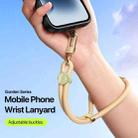DUX DUCIS Garden Series Tile Pattern Adjustable Short Phone Lanyard(Glaze Yellow) - 3