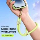 DUX DUCIS Garden Series Tile Pattern Adjustable Short Phone Lanyard(Green Yellow) - 3