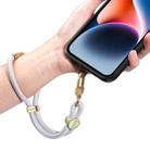 DUX DUCIS Garden Series Tile Pattern Adjustable Short Phone Lanyard(Grey) - 1