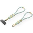 DUX DUCIS Garden Series Tile Pattern Adjustable Short Phone Lanyard(Light Green) - 2
