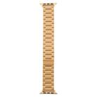 For Apple Watch 42mm / 41mm / 40mm / 38mm Three-beads Magnetic Steel Watch Band(Gold) - 3