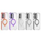 For Samsung Galaxy A56 5G Dual-Color Clear Acrylic Hybrid TPU MagSafe Phone Case(Orange) - 2