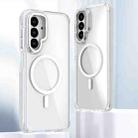 For Samsung Galaxy A26 5G Dual-Color Clear Acrylic Hybrid TPU MagSafe Phone Case(Transparent) - 1