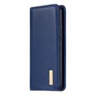 For Xiaomi Redmi Note 8T 2 in 1 Detachable Magnetic Horizontal Flip Genuine Leather Case with Holder & Card Slots & Wallet(Blue) - 2