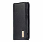 For Xiaomi Redmi Note 9 2 in 1 Detachable Magnetic Horizontal Flip Genuine Leather Case with Holder & Card Slots & Wallet(Black) - 2