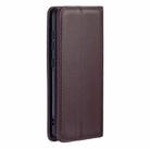 For Huawei P40 2 in 1 Detachable Magnetic Horizontal Flip Genuine Leather Case with Holder & Card Slots & Wallet(Dark Brown) - 3