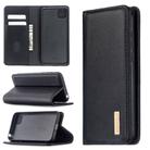 For Huawei Y5p 2 in 1 Detachable Magnetic Horizontal Flip Genuine Leather Case with Holder & Card Slots & Wallet(Black) - 1