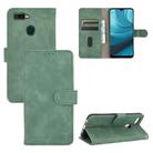 For OPPO A7(AX7) / A5s / AX5s / A12 Solid Color Skin Feel Magnetic Buckle Horizontal Flip Calf Texture PU Leather Case with Holder & Card Slots & Wallet(Green) - 1