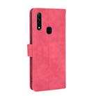 For OPPO A8 / A31 (2020) Solid Color Skin Feel Magnetic Buckle Horizontal Flip Calf Texture PU Leather Case with Holder & Card Slots & Wallet(Rose Red) - 3