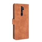 For OPPO A9 (2020) / A11 / A11X / A5 (2020) Solid Color Skin Feel Magnetic Buckle Horizontal Flip Calf Texture PU Leather Case with Holder & Card Slots & Wallet(Brown) - 2