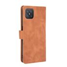 For OPPO A92s Solid Color Skin Feel Magnetic Buckle Horizontal Flip Calf Texture PU Leather Case with Holder & Card Slots & Wallet(Brown) - 3