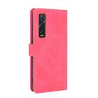 For OPPO Find X2 Pro Solid Color Skin Feel Magnetic Buckle Horizontal Flip Calf Texture PU Leather Case with Holder & Card Slots & Wallet(Rose Red) - 3