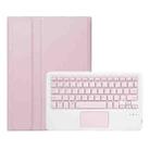 For Honor Pad X9 Pro 11.5 AH28-A Ultra-thin Detachable Bluetooth Keyboard Leather Tablet Case with Touchpad(Pink White) - 2