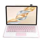 For Honor Pad X9 Pro 11.5 AH28-A Ultra-thin Detachable Bluetooth Keyboard Leather Tablet Case with Touchpad(Pink White) - 3