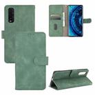 For OPPO Find X2 Solid Color Skin Feel Magnetic Buckle Horizontal Flip Calf Texture PU Leather Case with Holder & Card Slots & Wallet(Green) - 1