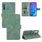 For OPPO Realme 5 Pro / Realme Q Solid Color Skin Feel Magnetic Buckle Horizontal Flip Calf Texture PU Leather Case with Holder & Card Slots & Wallet(Green) - 1