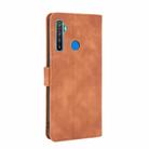 For OPPO Realme 5 Pro / Realme Q Solid Color Skin Feel Magnetic Buckle Horizontal Flip Calf Texture PU Leather Case with Holder & Card Slots & Wallet(Brown) - 3