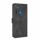 For OPPO Realme 5 / Realme 5s Solid Color Skin Feel Magnetic Buckle Horizontal Flip Calf Texture PU Leather Case with Holder & Card Slots & Wallet(Black) - 2