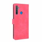 For OPPO Realme 5 / Realme 5s Solid Color Skin Feel Magnetic Buckle Horizontal Flip Calf Texture PU Leather Case with Holder & Card Slots & Wallet(Rose Red) - 3