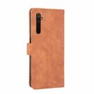 For OPPO Realme 6 Pro Solid Color Skin Feel Magnetic Buckle Horizontal Flip Calf Texture PU Leather Case with Holder & Card Slots & Wallet(Brown) - 3