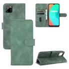 For OPPO Realme C11 Solid Color Skin Feel Magnetic Buckle Horizontal Flip Calf Texture PU Leather Case with Holder & Card Slots & Wallet(Green) - 1