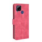 For OPPO Realme C15 Solid Color Skin Feel Magnetic Buckle Horizontal Flip Calf Texture PU Leather Case with Holder & Card Slots & Wallet(Rose Red) - 3