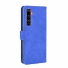 For OPPO Realme X50 Pro / X50 Pro 5G Solid Color Skin Feel Magnetic Buckle Horizontal Flip Calf Texture PU Leather Case with Holder & Card Slots & Wallet(Blue) - 3