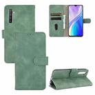 For OPPO Realme XT / X2 / K5 Solid Color Skin Feel Magnetic Buckle Horizontal Flip Calf Texture PU Leather Case with Holder & Card Slots & Wallet(Green) - 1