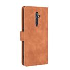 For OPPO Reno2 Z / F Solid Color Skin Feel Magnetic Buckle Horizontal Flip Calf Texture PU Leather Case with Holder & Card Slots & Wallet(Brown) - 2