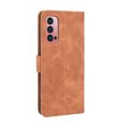 For OPPO Reno4 Pro 5G Solid Color Skin Feel Magnetic Buckle Horizontal Flip Calf Texture PU Leather Case with Holder & Card Slots & Wallet(Brown) - 3