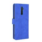 For OPPO Reno Ace / Realme X2 Pro Solid Color Skin Feel Magnetic Buckle Horizontal Flip Calf Texture PU Leather Case with Holder & Card Slots & Wallet(Blue) - 3