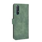 For OPPO Reno3 Pro 5G Solid Color Skin Feel Magnetic Buckle Horizontal Flip Calf Texture PU Leather Case with Holder & Card Slots & Wallet(Green) - 3