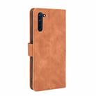 For OPPO Reno3 A(Japanese Version) Solid Color Skin Feel Magnetic Buckle Horizontal Flip Calf Texture PU Leather Case with Holder & Card Slots & Wallet(Brown) - 2