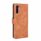 For OPPO Reno3 A(Japanese Version) Solid Color Skin Feel Magnetic Buckle Horizontal Flip Calf Texture PU Leather Case with Holder & Card Slots & Wallet(Brown) - 3
