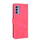 For OPPO Reno4 4G Solid Color Skin Feel Magnetic Buckle Horizontal Flip Calf Texture PU Leather Case with Holder & Card Slots & Wallet(Rose Red) - 3